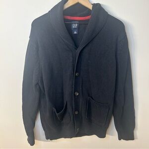 Gap Men’s Navy Blue Shawl Collar Cardigan Sweater, Size XL